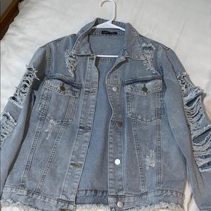 Destressed Jean jacket